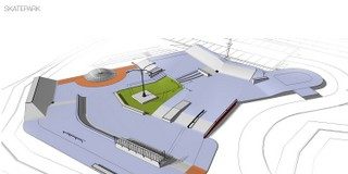 skatepark wizualizacja projektu