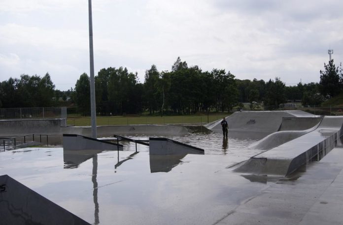 skatepark zalany
