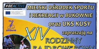 plakat rajd rowerowy bukowno 2016