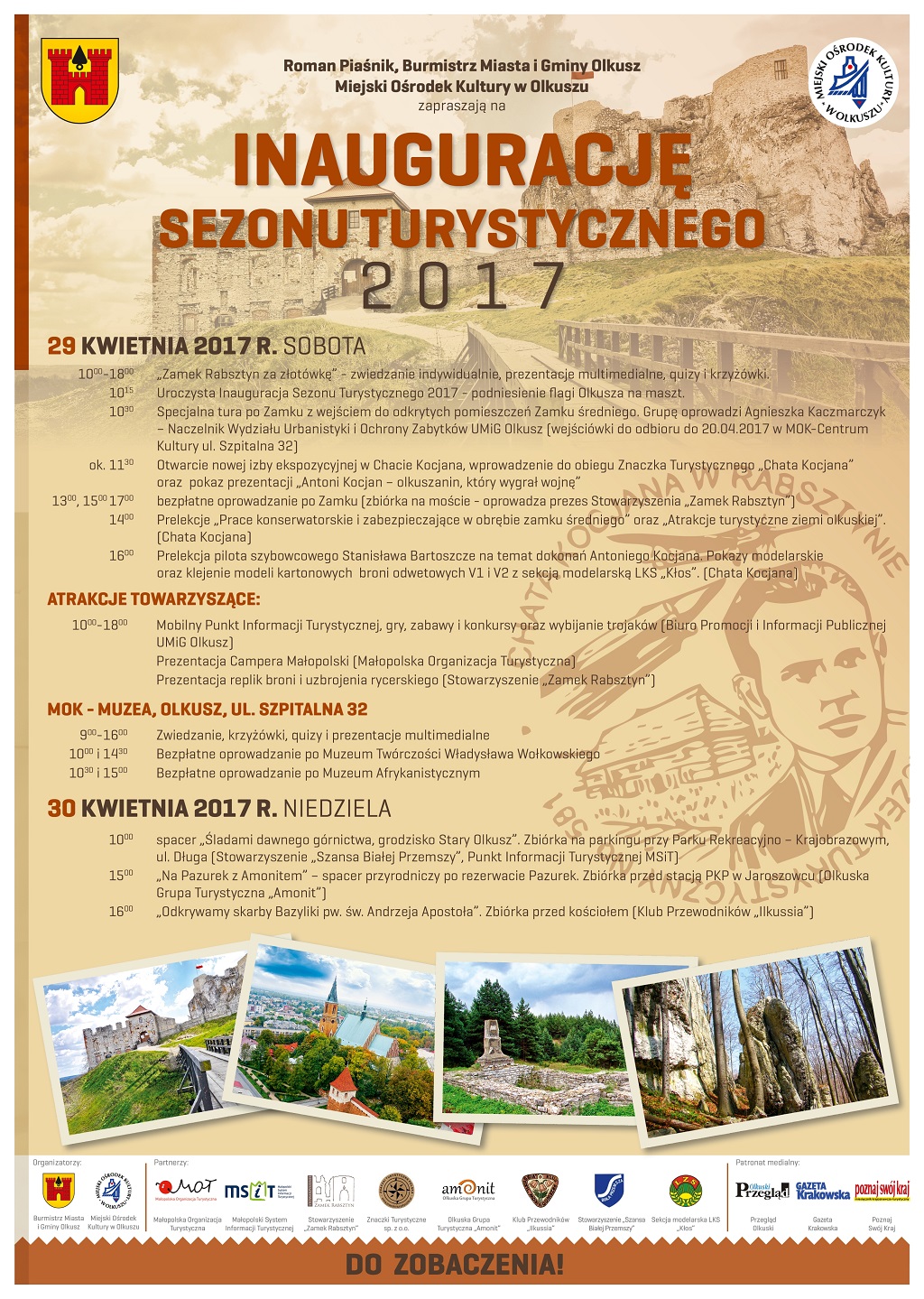 inauguracja sezonu turystycznego plakat