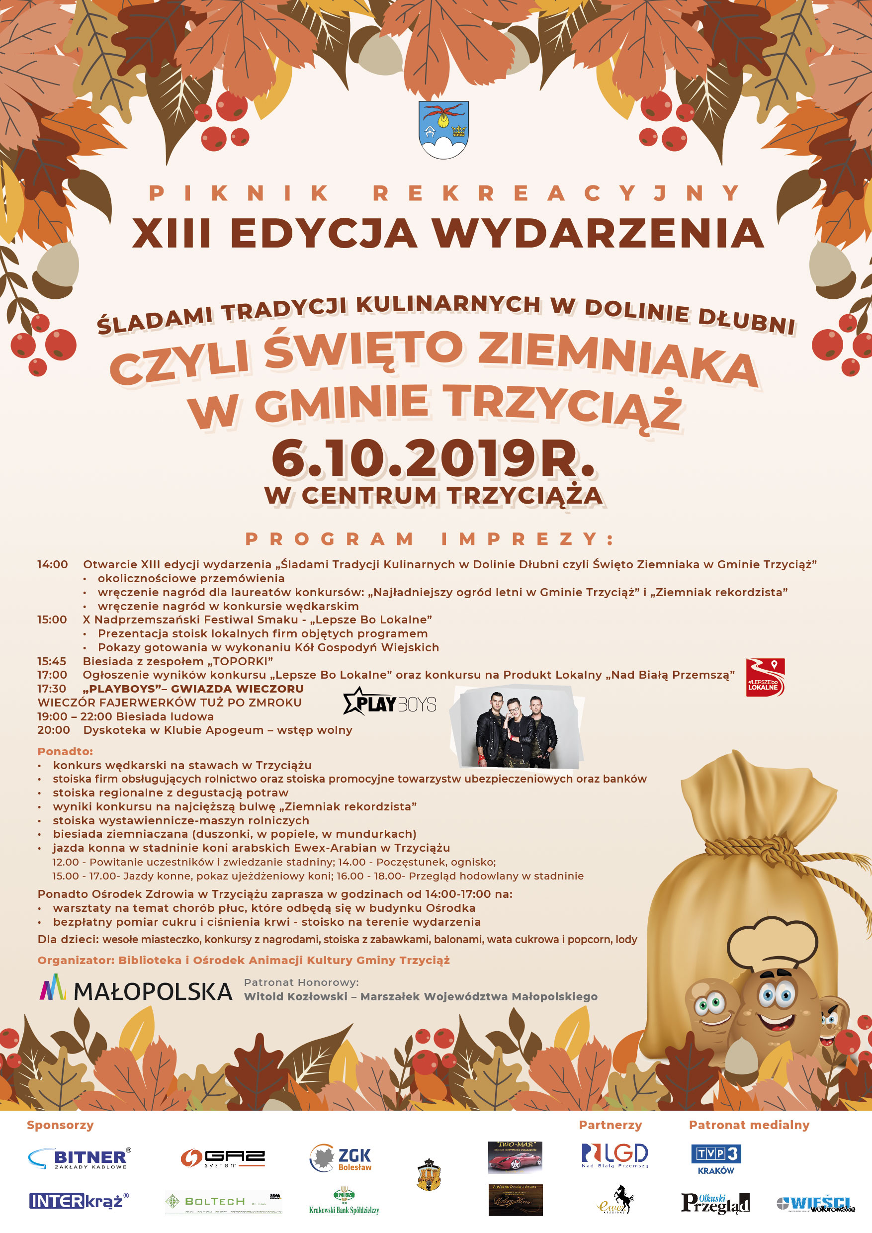 Swieto Ziemniaka 2019 plakat 18092019 gaz 01