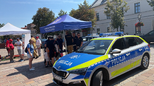 Rowerowa rywalizacja i bezpieczeństwo najmłodszych – policjanci na Zawodach Rowerkowych w Olkuszu