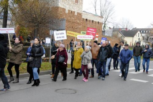 Protest mieszkańców Osieka 22.11.2019