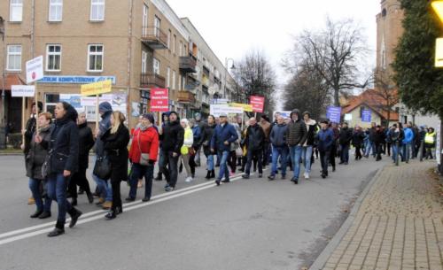 Protest mieszkańców Osieka 22.11.2019