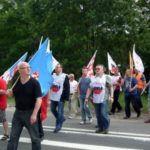 Manifestacja związkowców z ZGH Bolesław