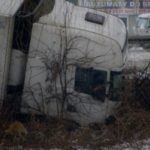 Wypadek tira na trasie 94 - Olkusz, styczeń 2010