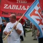 Związkowcy z ZGH Bolesław wyszli na ulicę